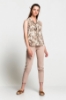 Picture of Woman Beige 0 Leopard Patterned Silvery Shirt