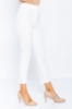 Kadın Beyaz Normal Bel Dar Paça Ofis Pantolon resmi