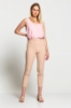 Picture of Woman Beige Normal Waist Skinny Trotter Work Trousers