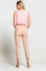 Picture of Woman Beige Normal Waist Skinny Trotter Work Trousers