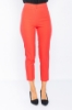 Picture of Woman Coral Normal Waist Skinny Trotter Work Trousers