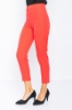 Picture of Woman Coral Normal Waist Skinny Trotter Work Trousers