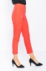 Picture of Woman Coral Normal Waist Skinny Trotter Work Trousers
