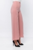 Picture of Woman Powder Zipper Detailed Loose Trousers