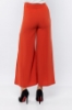 Picture of Woman Coral Zipper Detailed Loose Trousers