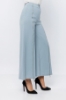 Picture of Woman Bebe Blue Zipper Detailed Loose Trousers