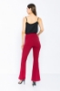 Picture of Woman Bordeux Maroon Classical Flare Trotter Trousers