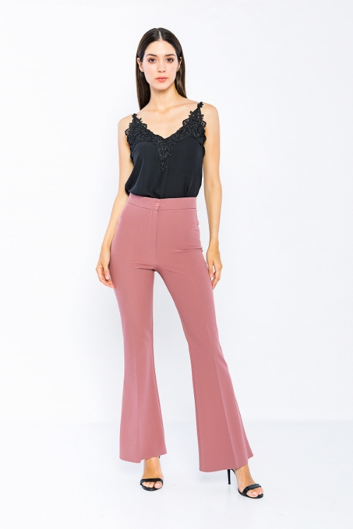 Picture of Woman Rose Kurusu Classical Flare Trotter Trousers