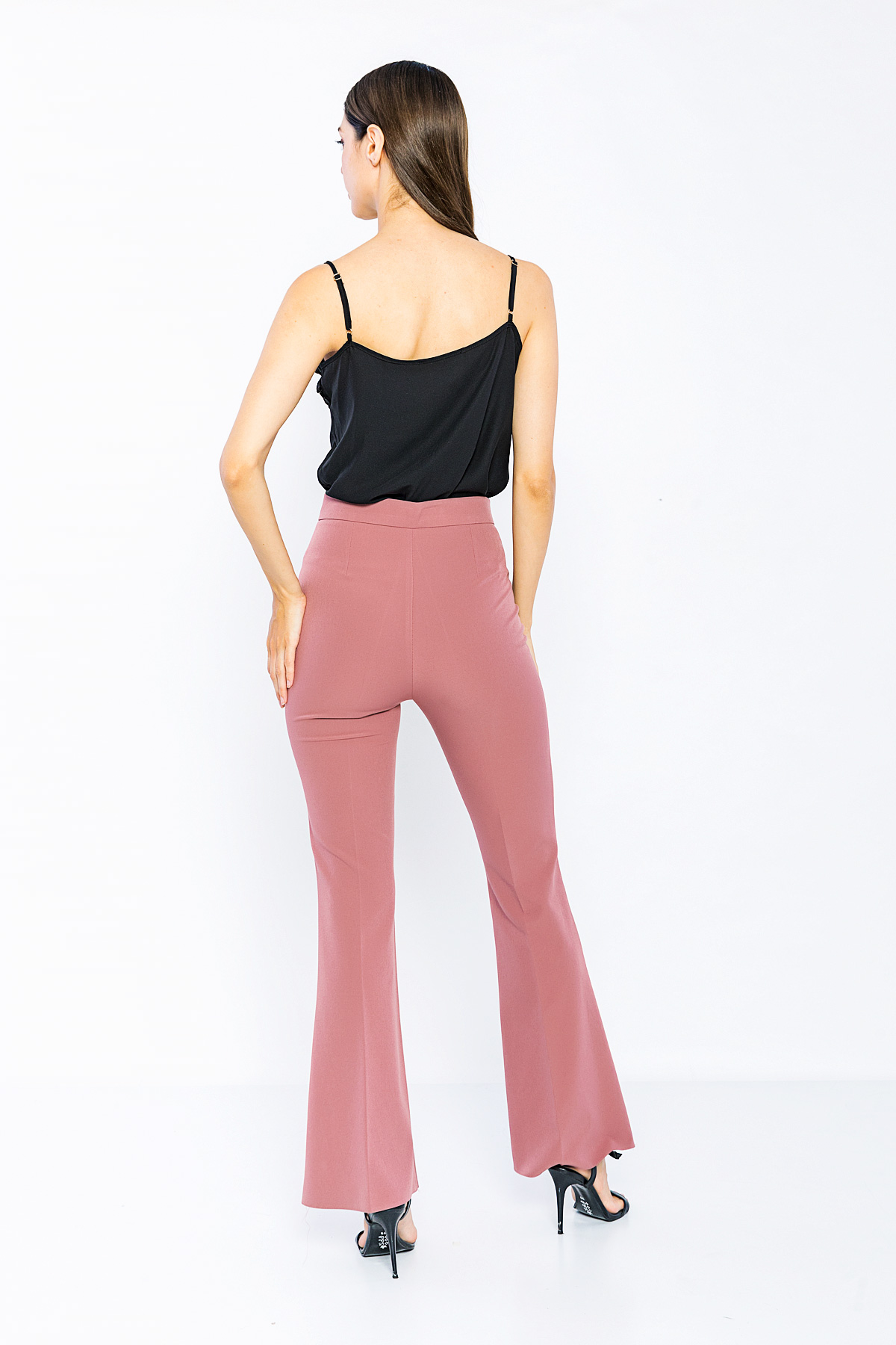 Picture of Woman Rose Kurusu Classical Flare Trotter Trousers