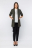 Picture of Woman Khaki three quarter Trojan Sleeve Classical Waistcoat