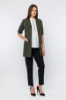 Picture of Woman Khaki three quarter Trojan Sleeve Classical Waistcoat