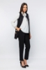 Picture of Woman Black pockets Sequined Waistcoat