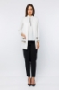 Picture of Woman Ecru pockets Sequined Waistcoat