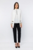 Picture of Woman Ecru pockets Sequined Waistcoat