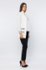 Picture of Woman Ecru pockets Sequined Waistcoat