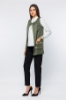 Picture of Woman Khaki pockets Sequined Waistcoat