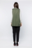 Picture of Woman Khaki pockets Sequined Waistcoat