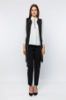 Picture of Woman Black Behind Chiffon Night Night Wear Waistcoat