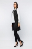 Picture of Woman Black Behind Chiffon Night Night Wear Waistcoat
