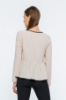 Picture of Woman Beige piping Loose Work Blouse