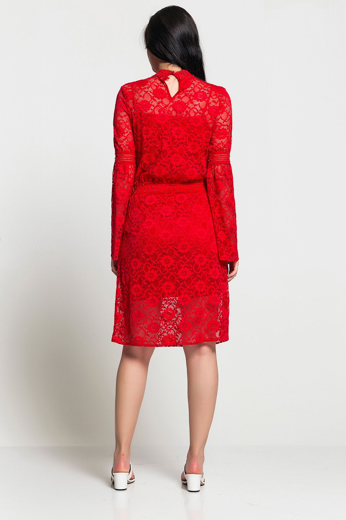 Picture of Lace Long Maxi Sleeve Dress