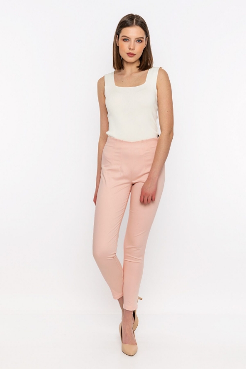 Picture of Woman Powder Skinny Trotter Trousers