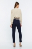 Picture of Woman Navy Navy Blue Skinny Trotter High Waist Two Colour Trousers