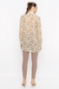 Picture of Woman Beige Patterned Buttoned Tunic