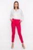 Picture of Woman Fuchsia Button Detailed Classical Cut Trousers