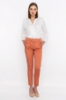 Picture of Woman Cinnamon Button Detailed Classical Cut Trousers