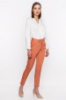 Picture of Woman Cinnamon Button Detailed Classical Cut Trousers