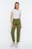 Picture of Woman Khaki Gabardine mom Cut Trousers