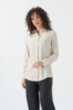 Picture of Woman Beige Long Maxi Sleeve casual Shirt