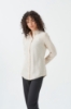 Picture of Woman Beige Long Maxi Sleeve casual Shirt