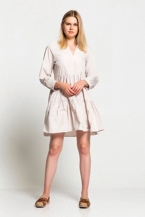 Picture of Woman Beige Summery Dress