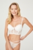 Picture of Woman White Freya Lace Korseli Black Bra Suit