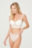 Picture of Woman White Freya Lace Korseli Black Bra Suit