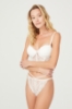 Picture of Woman White Freya Lace Korseli Black Bra Suit