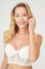 Picture of Woman White Freya Lace Korseli Black Bra Suit