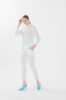 Picture of Woman White Nakışlı Viscose Shirt