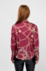 Picture of Woman Bordeux Maroon Chain Pattern Shirt