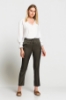 Picture of Woman Khaki High Waist Elastic Trousers