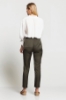 Picture of Woman Khaki High Waist Elastic Trousers