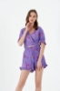 Picture of Woman Purple Mini Viscose Short