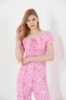 Picture of Woman Pink Madonna Neck Large Trotter Viscose Overall
