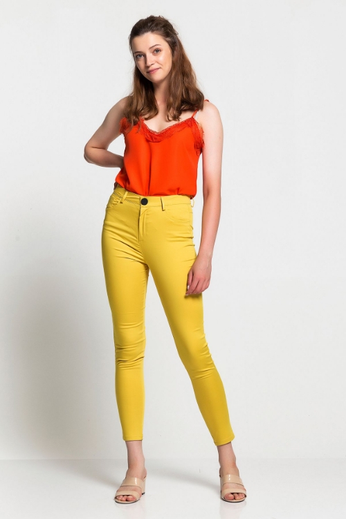 Picture of Woman Yellow Trousers