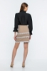 Picture of Woman Beige Mini Lace Skirt
