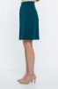 Picture of Woman Petroleum Petroleum Green Front Pleated Knee above Skirt