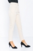 Picture of Woman Beige High Waist Belted Normal Trotter Trousers