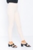 Picture of Woman Beige High Waist Zipped Skinny Trotter Trousers